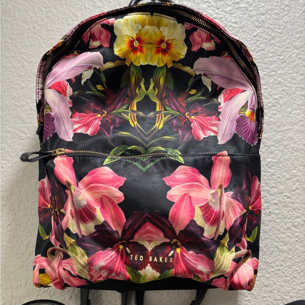 LIMITED EDITION Ted Baker Floral Women's Backpack - Black and Pink